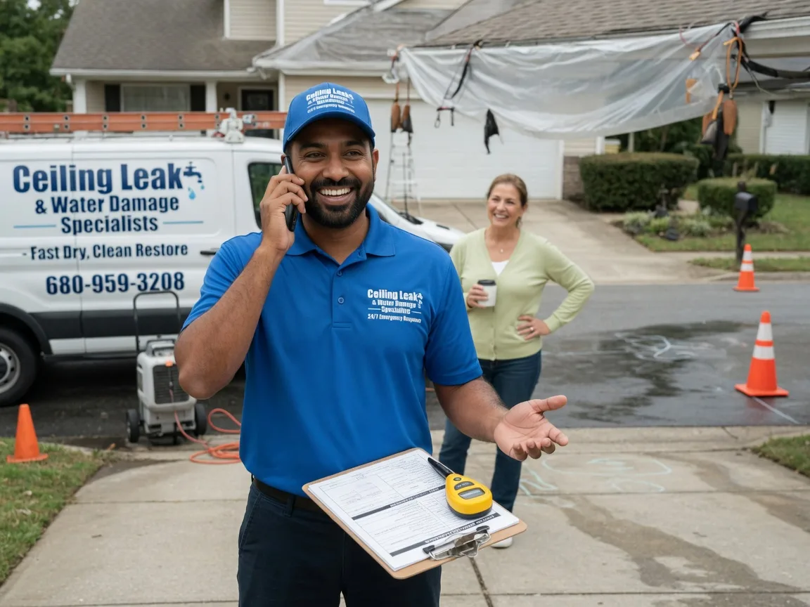 Ceiling Leak Cleanup Grafton, WI FAQs